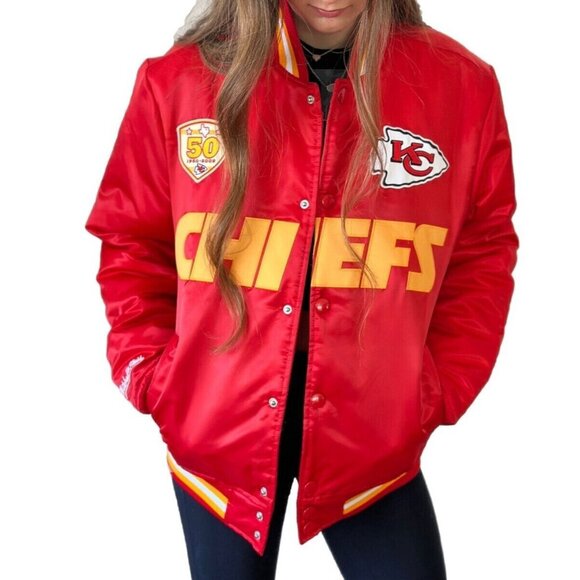 MItchell & Ness NFL Football Kansas City Chiefs Bomber Jacket ( S ) - Picture 4 of 4